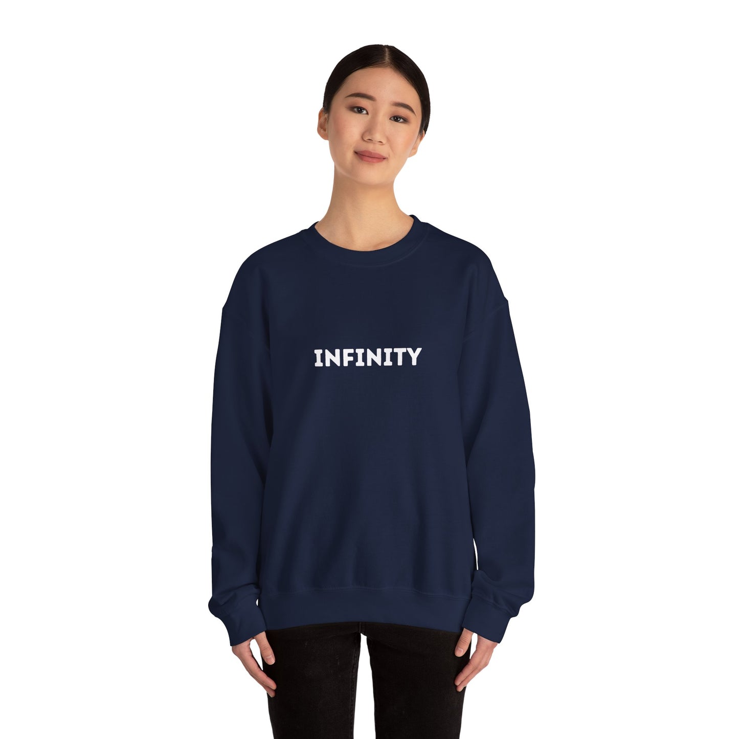 Infinity Crewneck Sweatshirt, Cozy Unisex Sweater, Gift for Him and Her, Trendy Casual Wear, Everyday Comfort Clothing