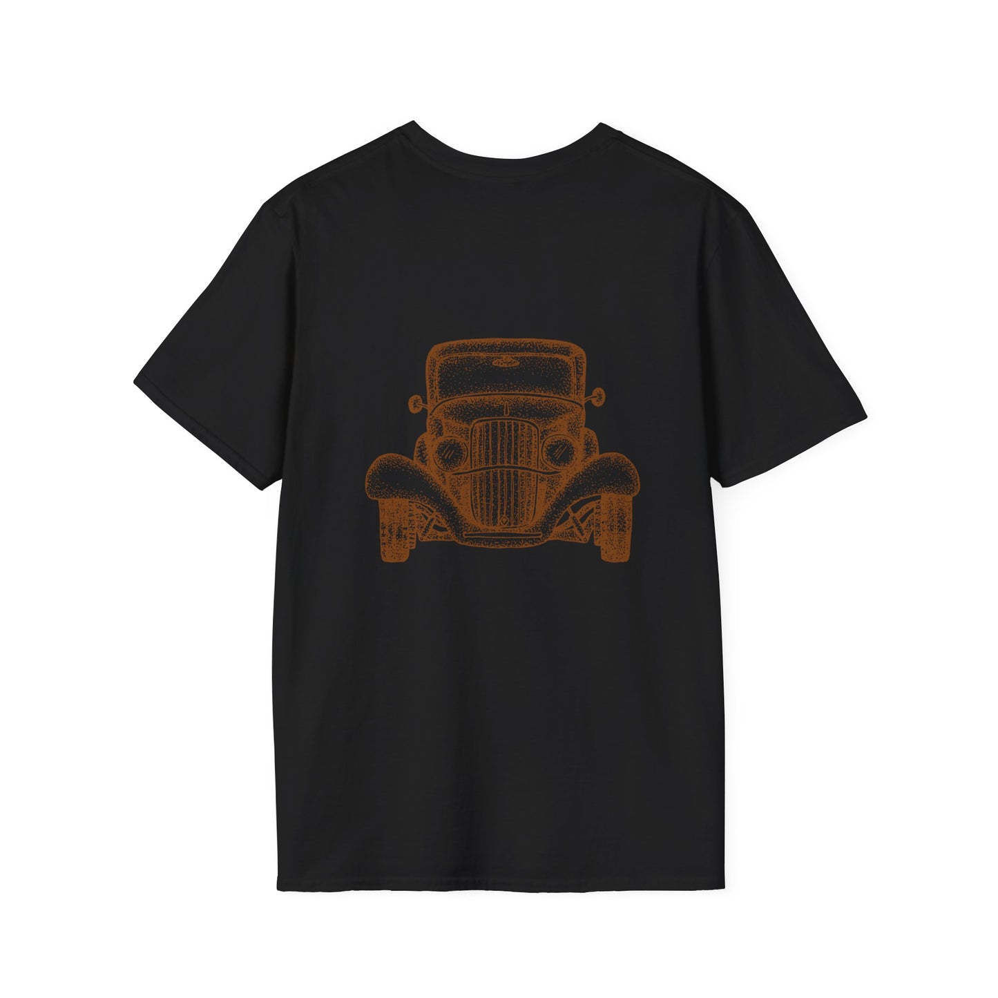 Retro Vibes Unisex Softstyle T-Shirt | Vintage Car Graphic Tee, Casual Wear, Gift for Him/Her, Perfect for Festivals, Nostalgia Clothing