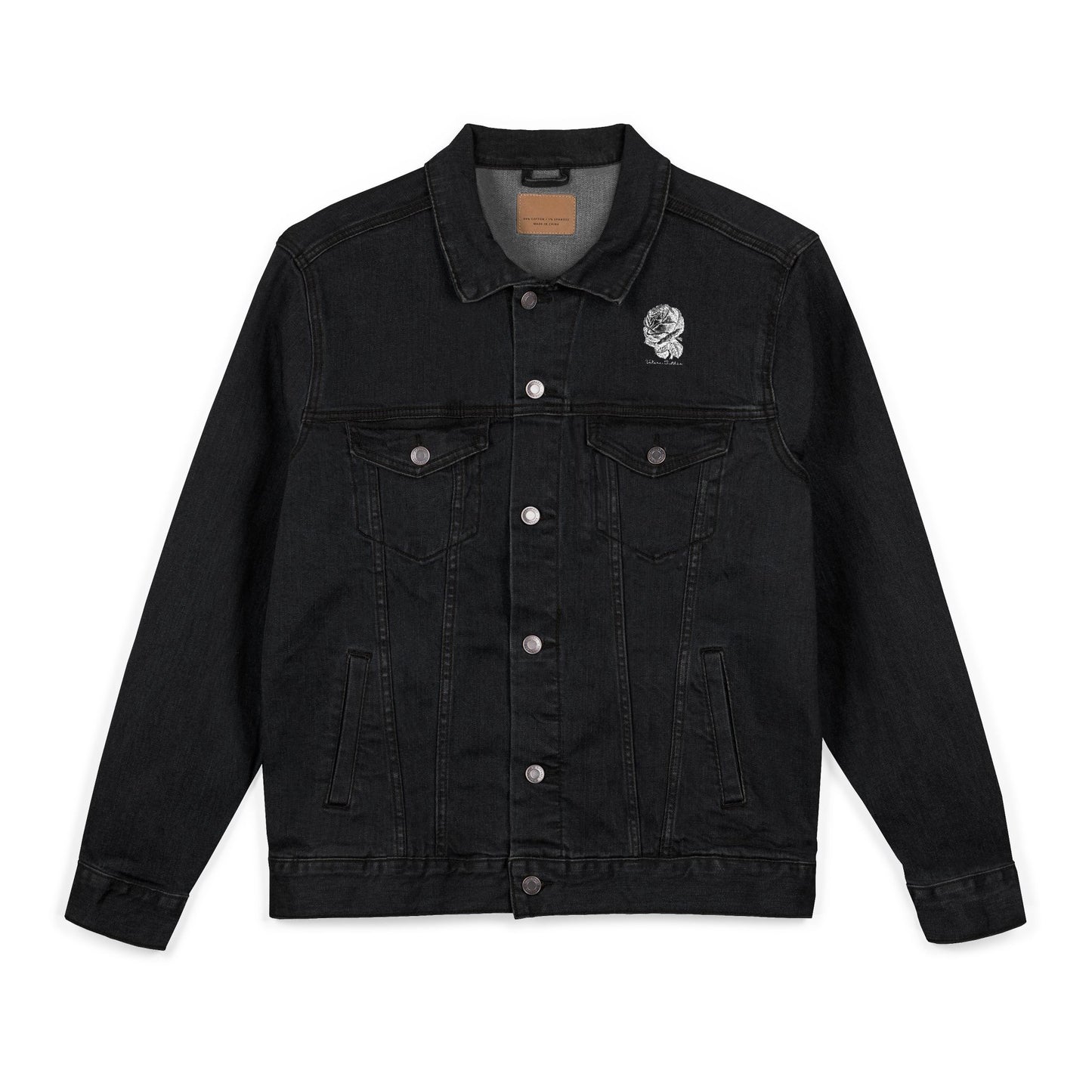 Embroidered Unisex Denim Jacket, Stylish Denim Jacket, Casual Outerwear, Fashion Statement, Perfect Gift for Friends