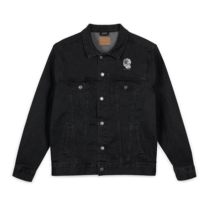 Embroidered Unisex Denim Jacket, Stylish Denim Jacket, Casual Outerwear, Fashion Statement, Perfect Gift for Friends