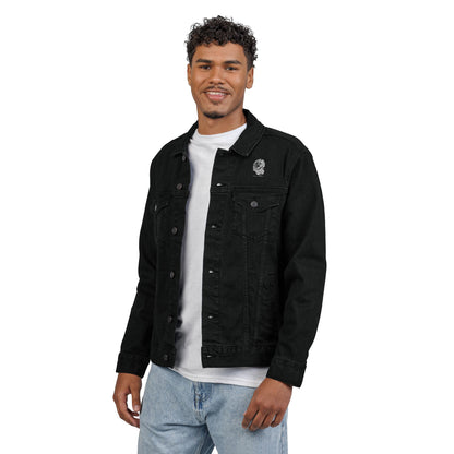 Embroidered Unisex Denim Jacket, Stylish Denim Jacket, Casual Outerwear, Fashion Statement, Perfect Gift for Friends