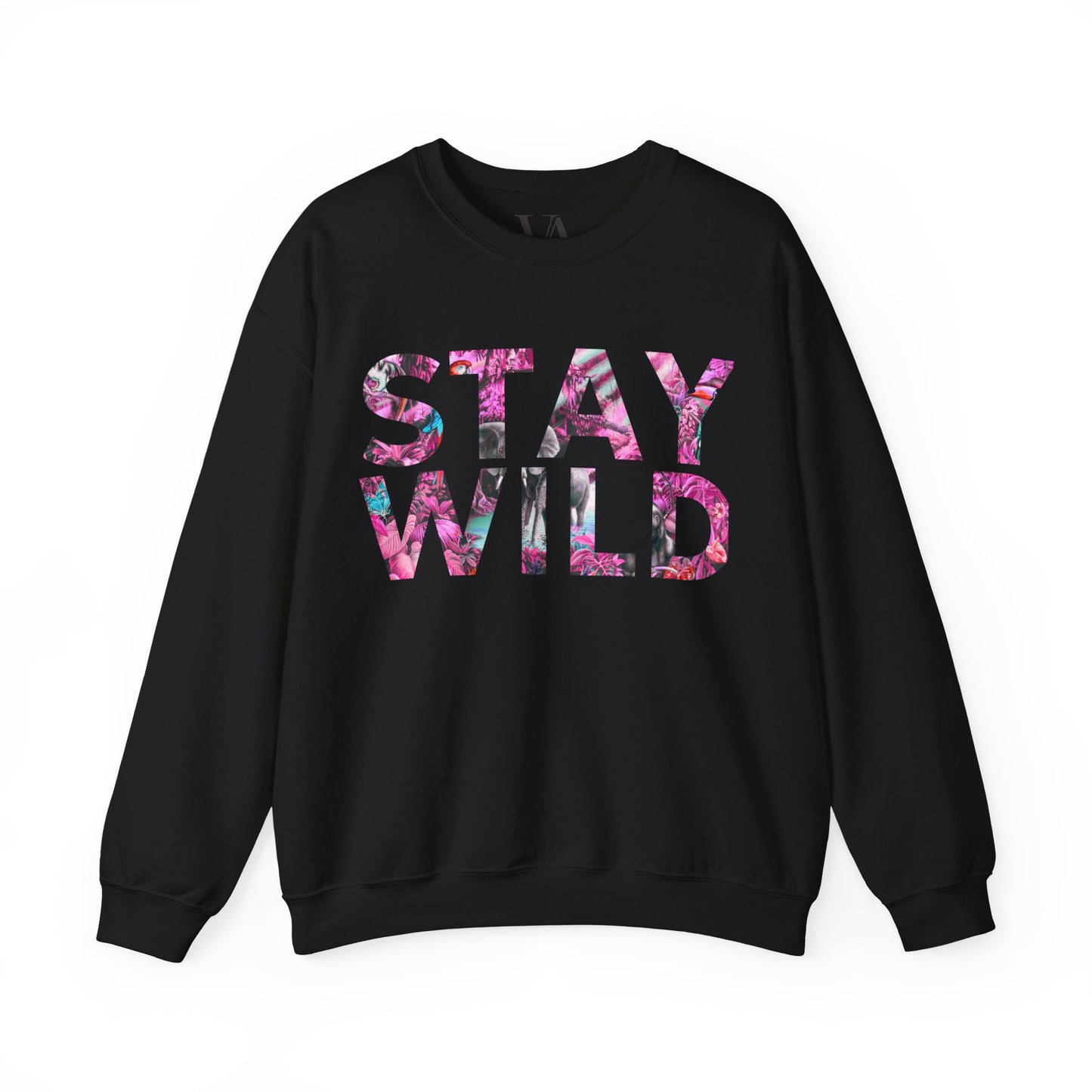 Stay Wild Crewneck Sweatshirt, Cozy Unisex Sweatshirt, Perfect Gift for Nature Lovers, Trendy Outfit for Casual Days, Ideal for Fall