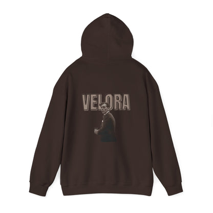 Retro Graphic Hoodie | Cozy Unisex Sweatshirt | Perfect for Casual Days, Unique Gift, Trendy Layering | Vintage VELURA Design