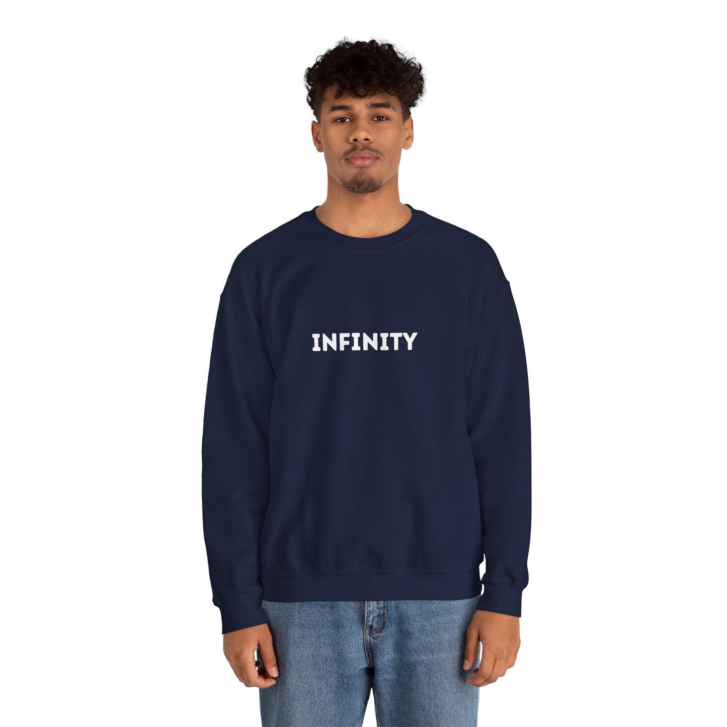 Infinity Crewneck Sweatshirt, Cozy Unisex Sweater, Gift for Him and Her, Trendy Casual Wear, Everyday Comfort Clothing