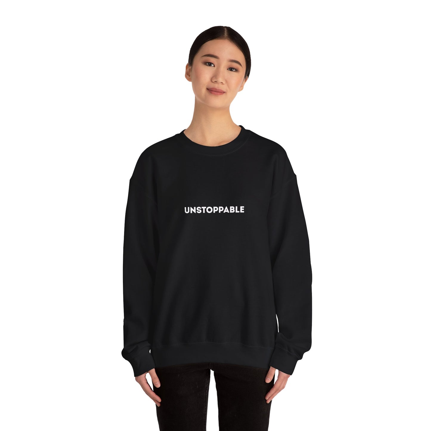 Unstoppable Crewneck Sweatshirt – Motivational Apparel, Cozy Fashion, Gift for Him/Her, Casual Style, Everyday Wear