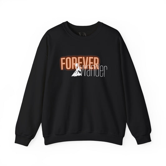 Forever Wanderer Crewneck Sweatshirt, Cozy Sweatshirt for Adventurers, Travel-Inspired Gift, Unisex Gift for Nature Lovers, Relaxed