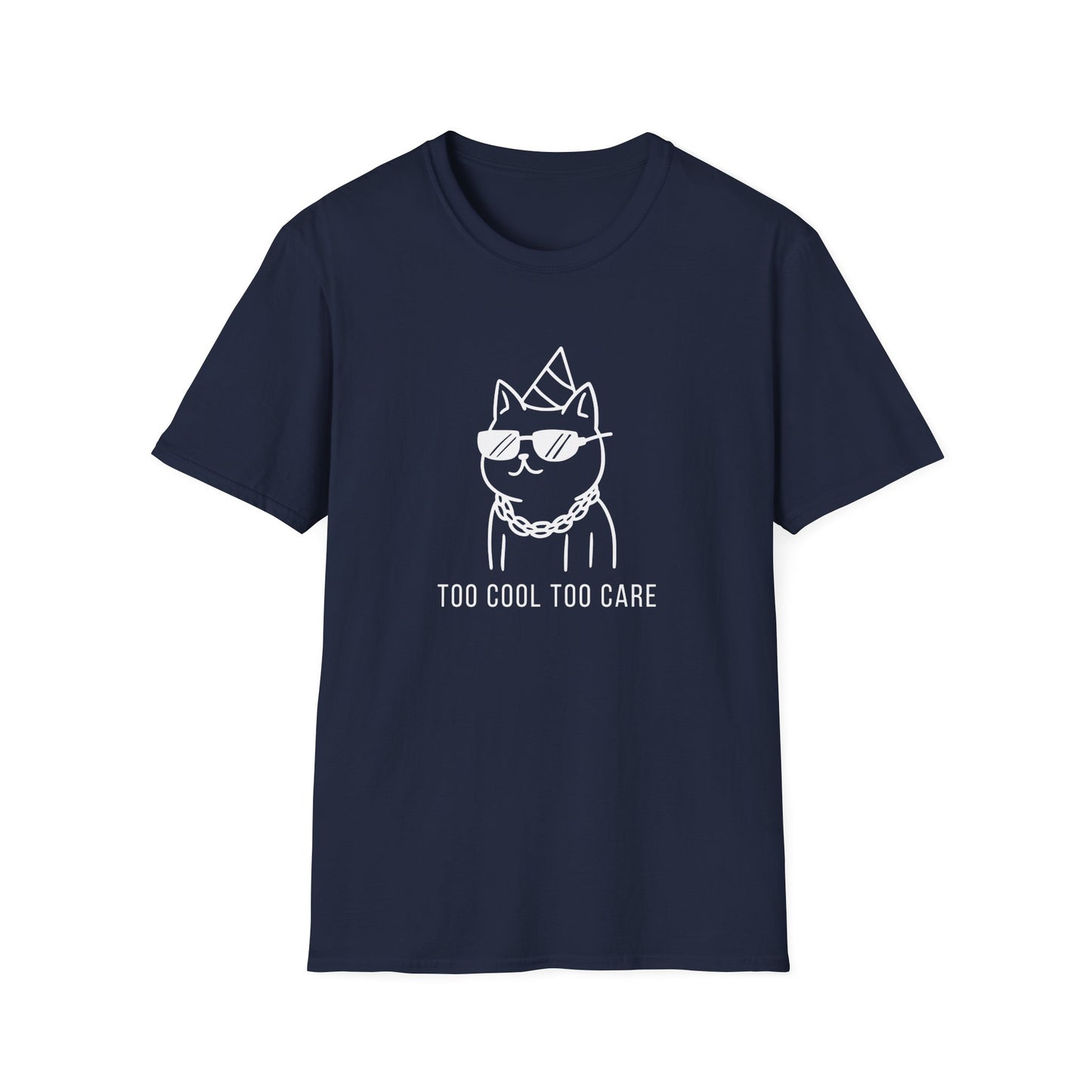Cool Cat Graphic T-Shirt, Trendy Animal Tee, Unique Gift for Cat Lovers, Casual Everyday Wear, Perfect for Birthdays