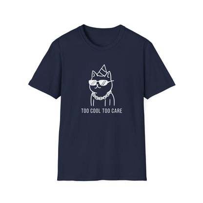Cool Cat Graphic T-Shirt, Trendy Animal Tee, Unique Gift for Cat Lovers, Casual Everyday Wear, Perfect for Birthdays
