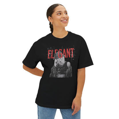 Stylish Oversized Tee featuring 'Elegant' Design, Casual Wear, Graphic Shirt, Trendy Unisex Top, Gift for Fashion Lovers, Streetwear