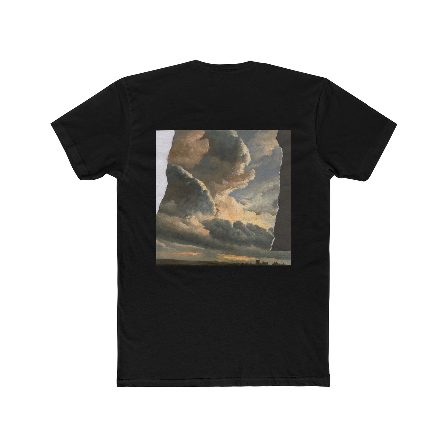 Artistic Cloud-Themed Unisex Cotton Crew Tee, Graphic Tee, Casual T-Shirt, Gift for Art Lovers, Vintage Style, Comfortable Wear