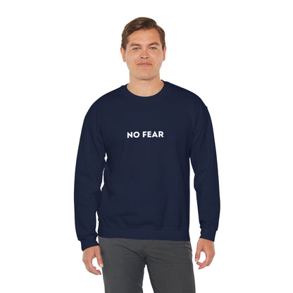 No Fear Unisex Heavy Blend™ Crewneck Sweatshirt, Casual Wear, Cozy Gift, Motivational Apparel, Fall/Winter Fashion