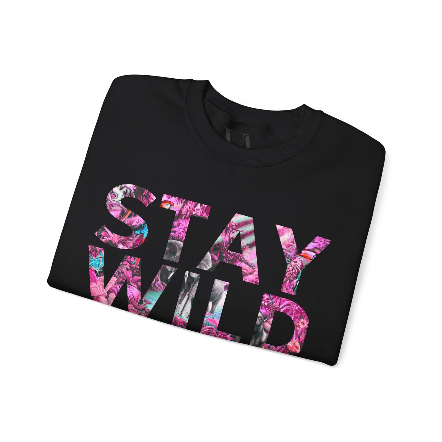 Stay Wild Crewneck Sweatshirt, Cozy Unisex Sweatshirt, Perfect Gift for Nature Lovers, Trendy Outfit for Casual Days, Ideal for Fall