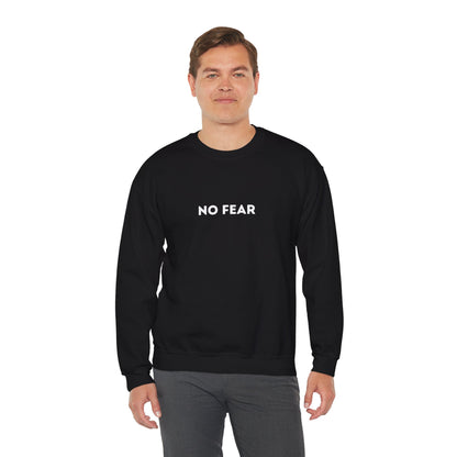 No Fear Unisex Heavy Blend™ Crewneck Sweatshirt, Casual Wear, Cozy Gift, Motivational Apparel, Fall/Winter Fashion