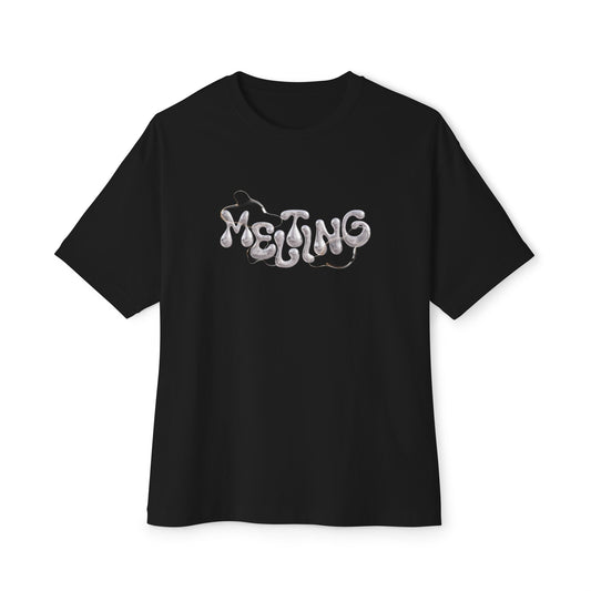 Melting Vibes Unisex Oversized Tee, Casual Streetwear, Graphic T-Shirt, Gift for Trendsetters, Everyday Comfort, Summer Fashion
