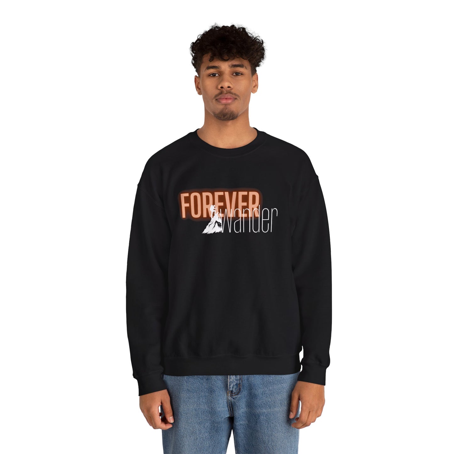 Forever Wanderer Crewneck Sweatshirt, Cozy Sweatshirt for Adventurers, Travel-Inspired Gift, Unisex Gift for Nature Lovers, Relaxed