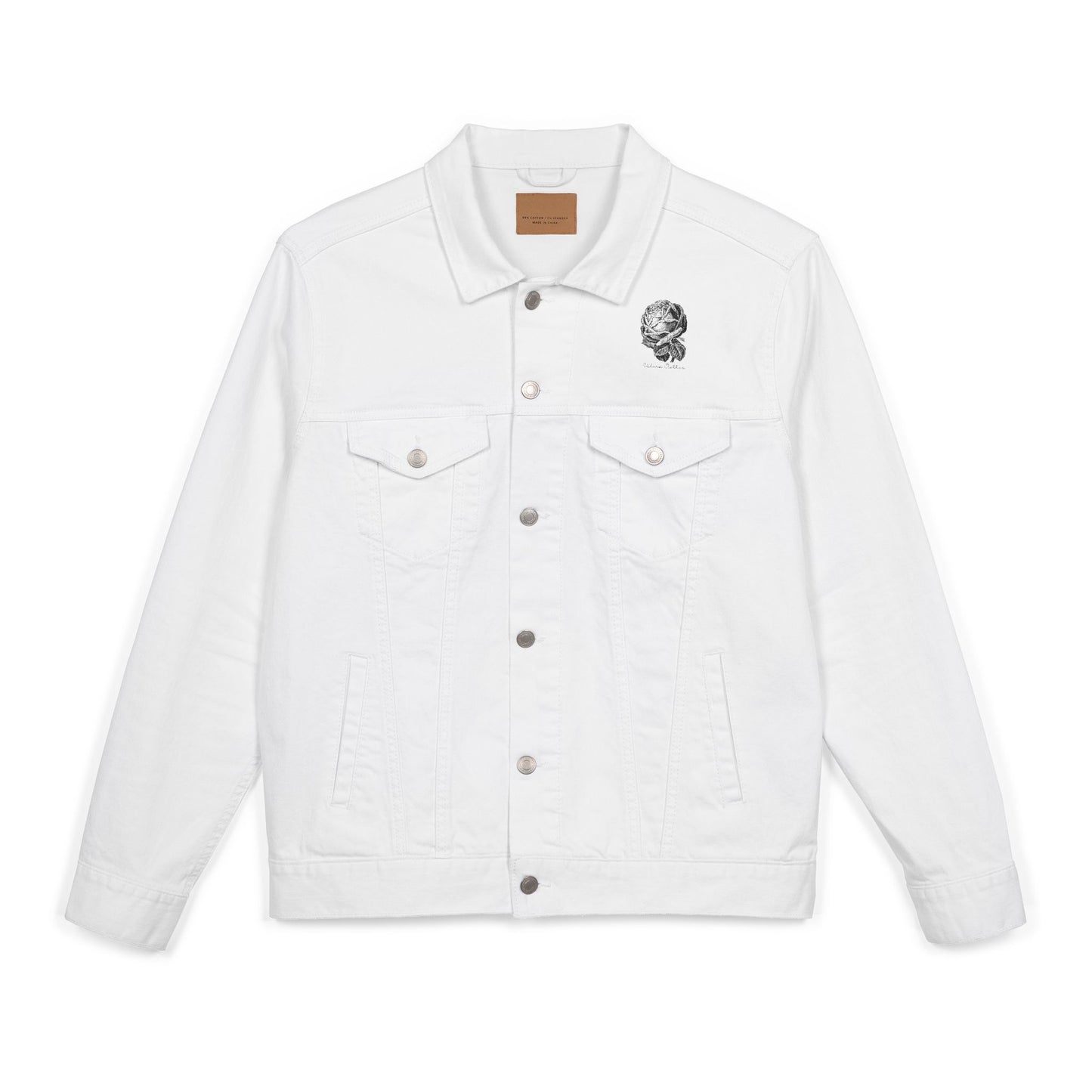 Embroidered Unisex Denim Jacket - Stylish & Versatile Outerwear for Casual Looks, Gift for Fashion Lovers, Boho Chic, Autumn Layering