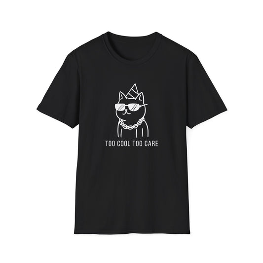 Cool Cat Graphic T-Shirt, Trendy Animal Tee, Unique Gift for Cat Lovers, Casual Everyday Wear, Perfect for Birthdays