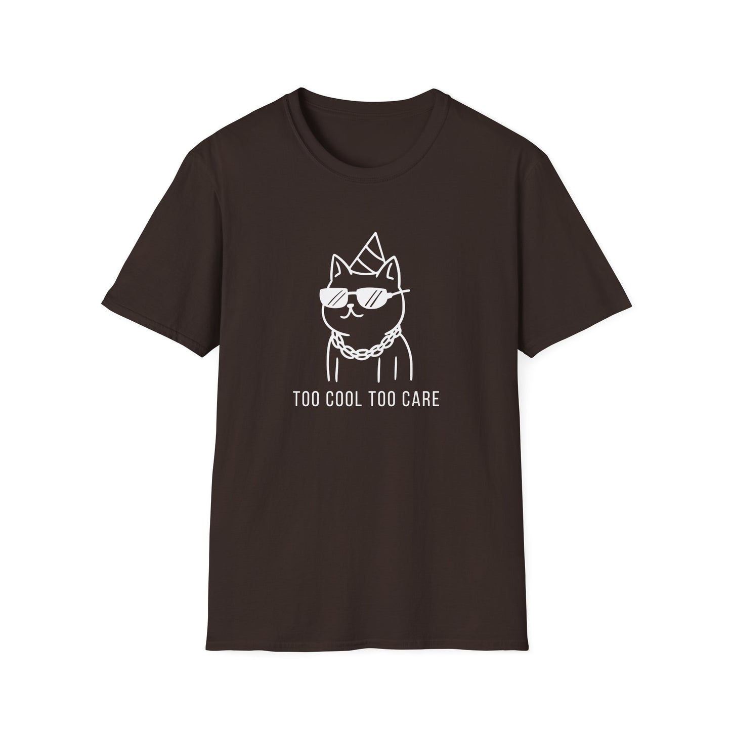 Cool Cat Graphic T-Shirt, Trendy Animal Tee, Unique Gift for Cat Lovers, Casual Everyday Wear, Perfect for Birthdays