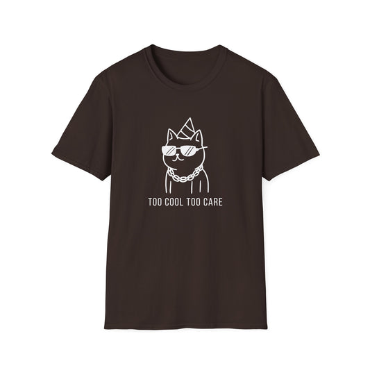 Cool Cat Graphic T-Shirt, Trendy Animal Tee, Unique Gift for Cat Lovers, Casual Everyday Wear, Perfect for Birthdays