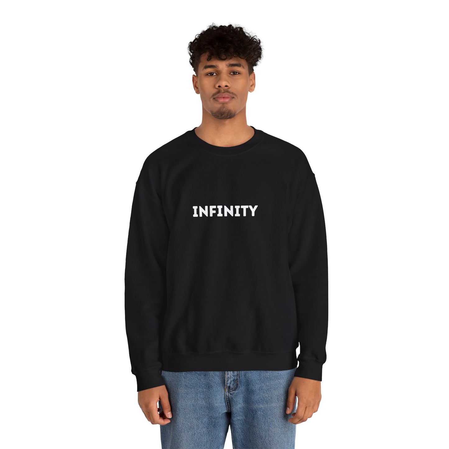 Infinity Crewneck Sweatshirt, Cozy Unisex Sweater, Gift for Him and Her, Trendy Casual Wear, Everyday Comfort Clothing