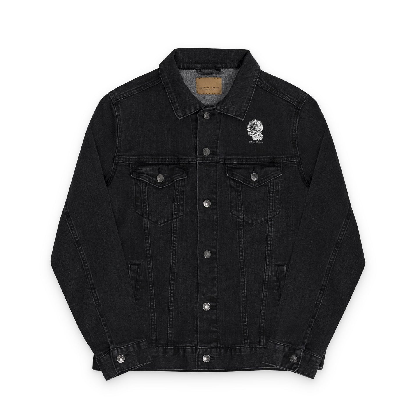Embroidered Unisex Denim Jacket, Stylish Denim Jacket, Casual Outerwear, Fashion Statement, Perfect Gift for Friends