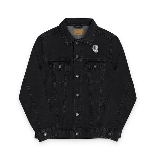 Embroidered Unisex Denim Jacket, Stylish Denim Jacket, Casual Outerwear, Fashion Statement, Perfect Gift for Friends