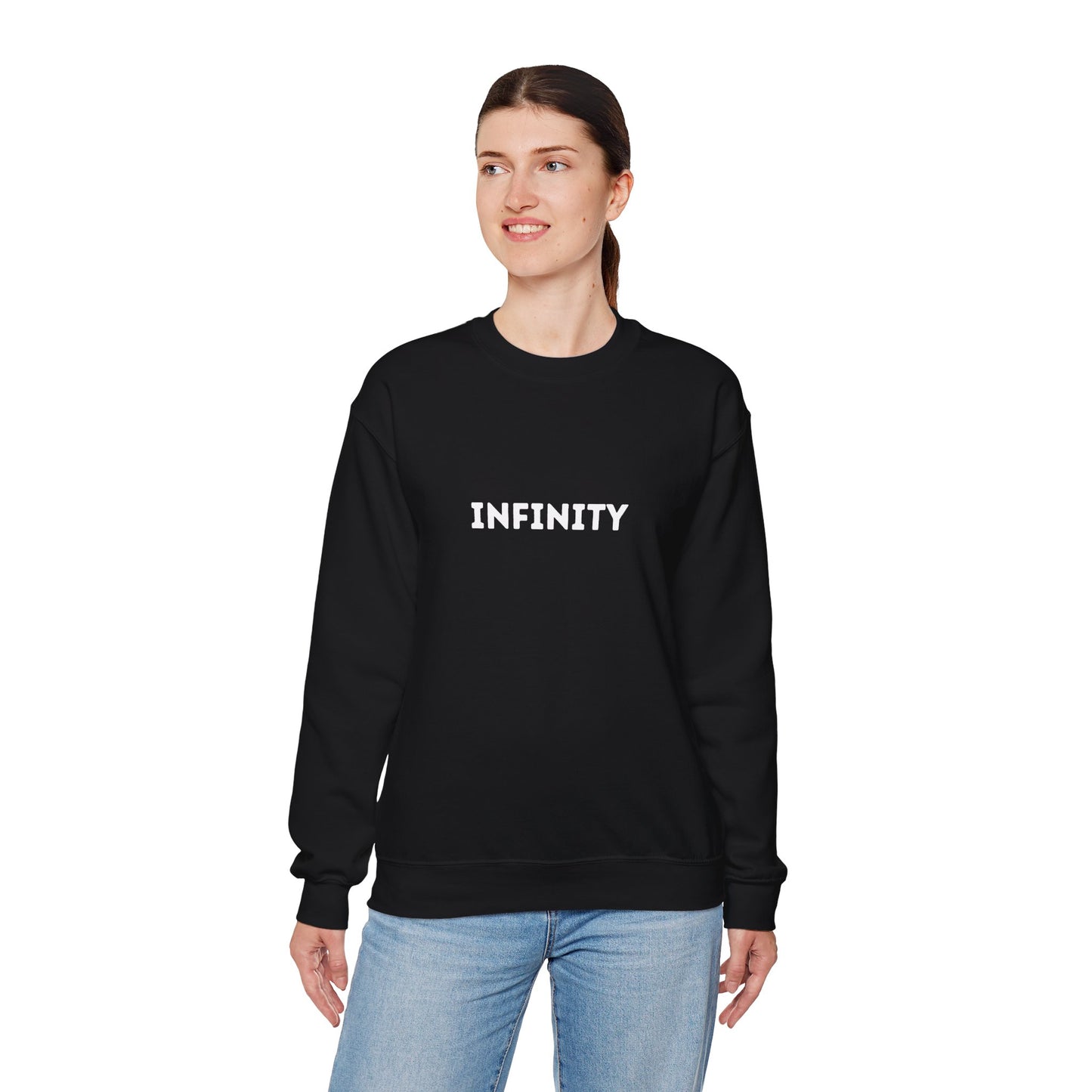 Infinity Crewneck Sweatshirt, Cozy Unisex Sweater, Gift for Him and Her, Trendy Casual Wear, Everyday Comfort Clothing
